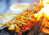 Malasia Viajes | Satay Comida callejera Satay